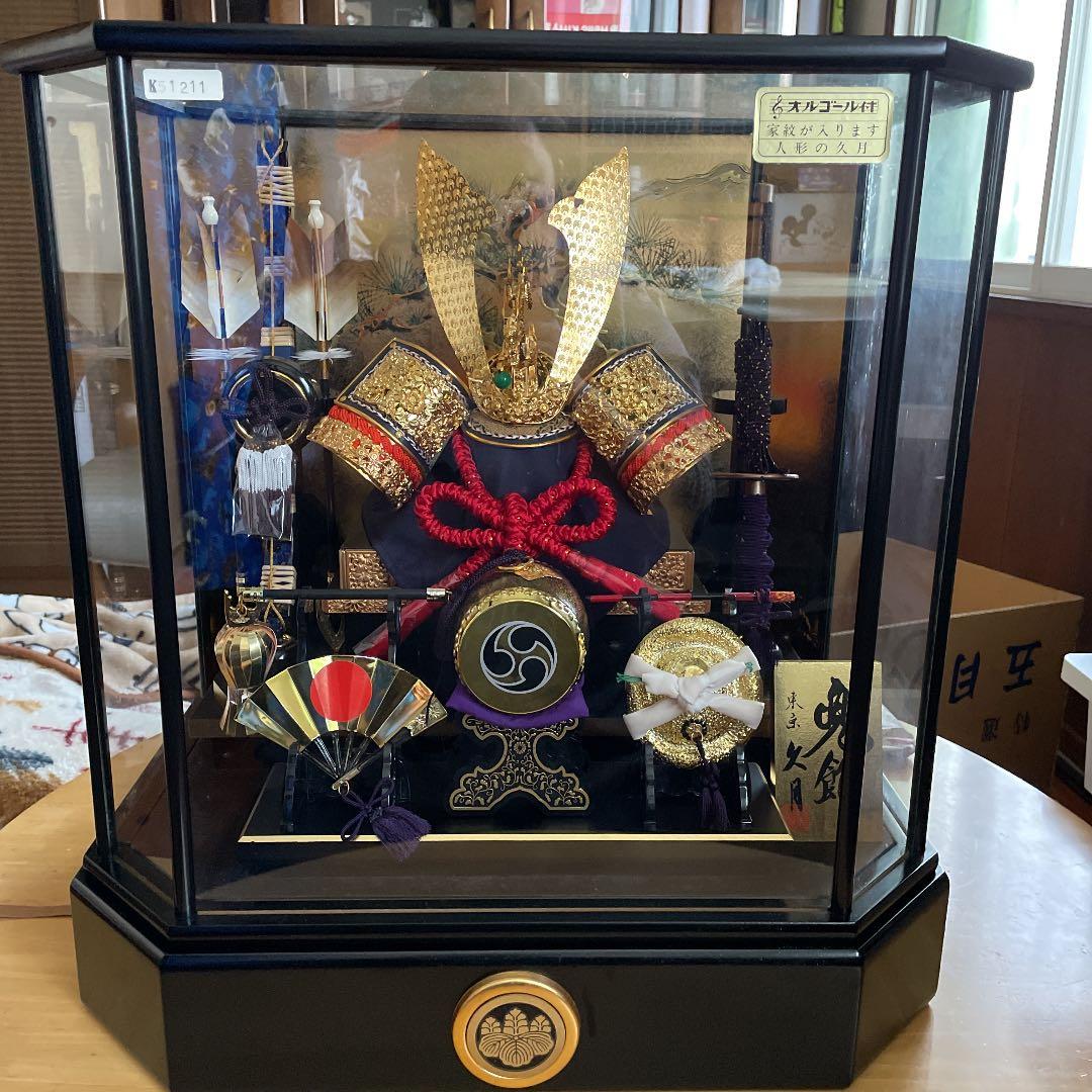 五月人形　兜飾り　東京久月　オルゴール付き