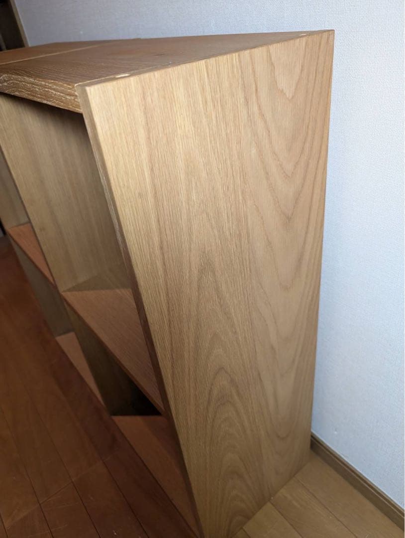 ■送料込■無印良品 スタッキングシェルフ 木製家具 棚 オーク材 収納 MUJI