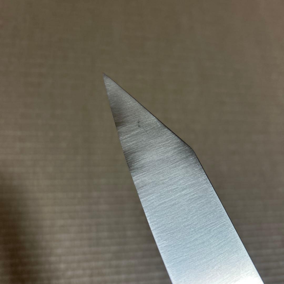尺二　切り付け　柳刃　包丁　和包丁　本焼　V金10号　鬼反り　黒檀黒水牛八角柄