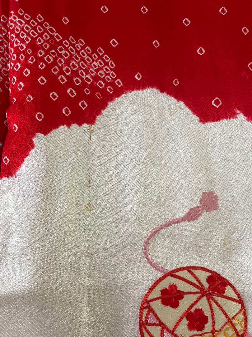 七五三　小さめ7歳さん　6歳　正絹お着物セット