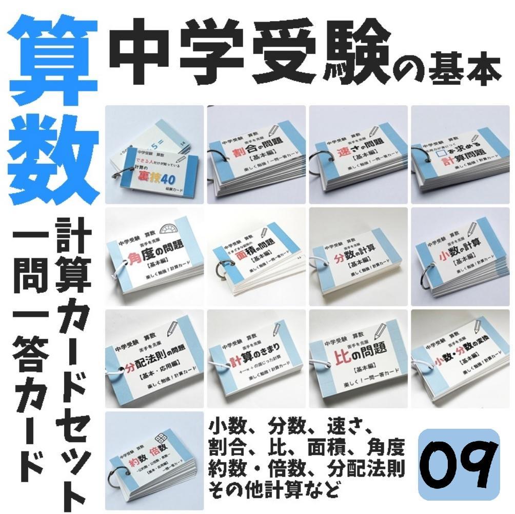 【100】中学受験　国語・算数・理科・社会　暗記カード　セット商品　テスト対策