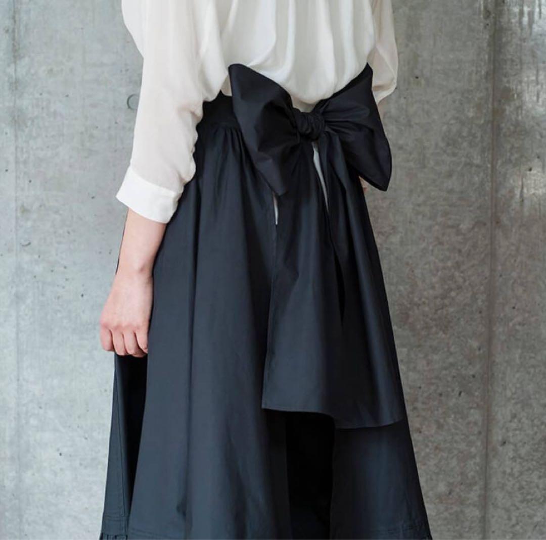 DEAN＆DELUCA×BEAMS COUTURE ギャザーのエプロンドレス