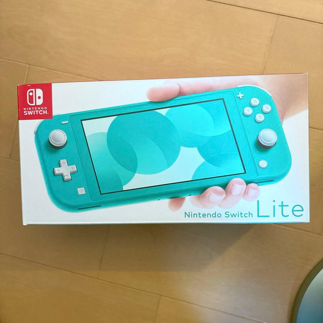【ジャンク品】Nintendo Switch Lite ターコイズ 本体 箱あり
