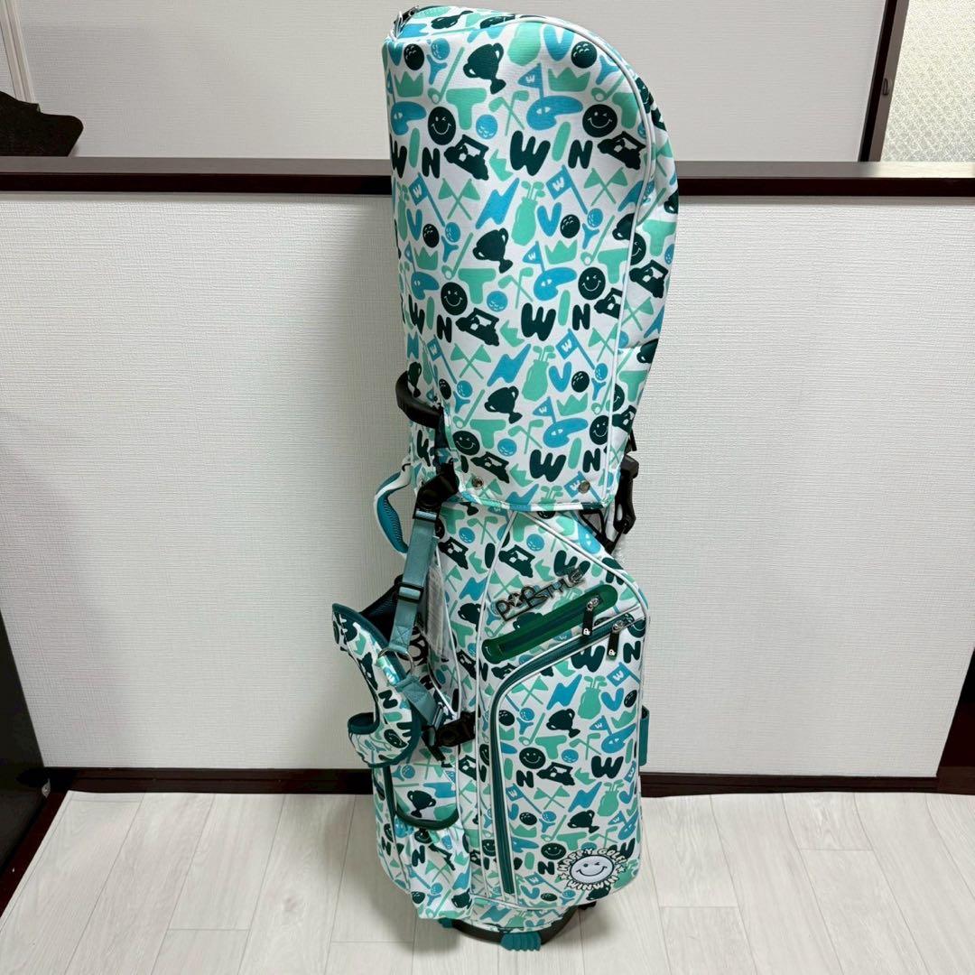 WINWIN GOLF ハッピーゴルフ スタンドキャディバッグ ミントグリーン