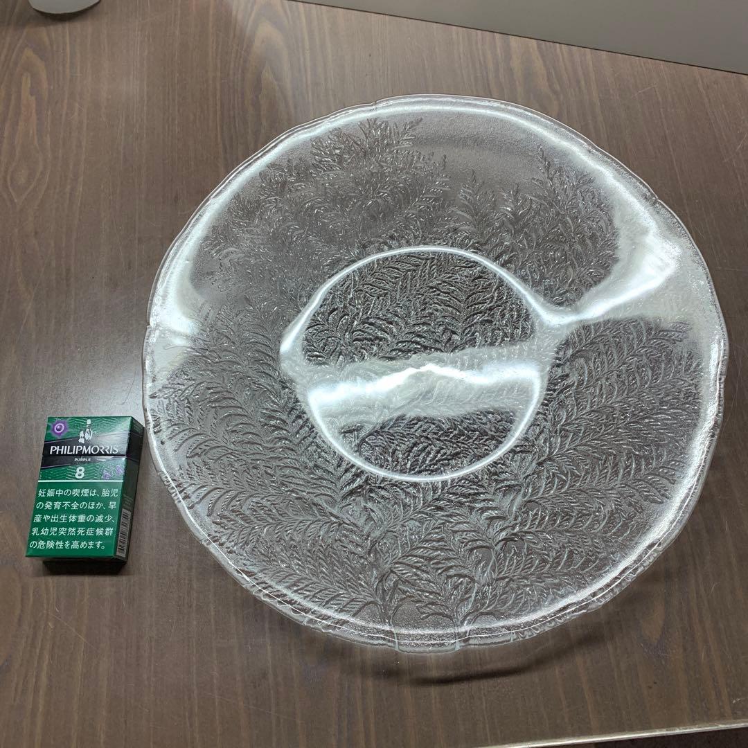 E⑥ ガラス皿　大皿　刺身皿