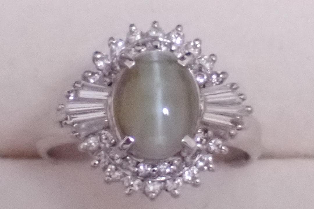 リモ　クリソベリルキャッツアイ　1.84ct　指輪　11.5号