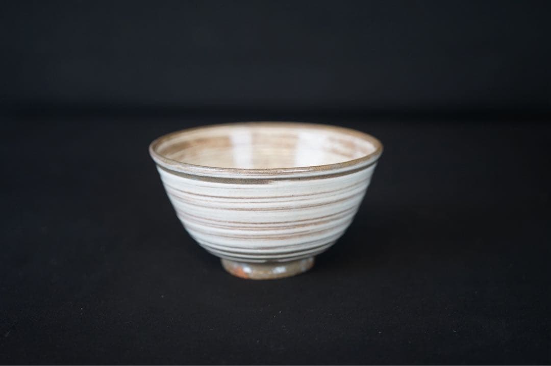 佐藤輝尚 黒石窯 三島暦手 数茶碗 6客 共箱 茶道具