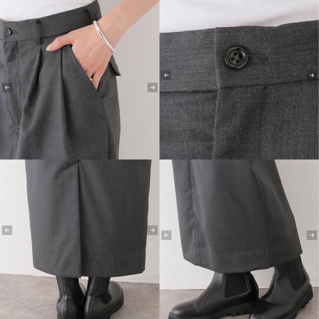 極美品　HOLIDAY ホリデイ　WOOL 2TUCK SKIRT スカート