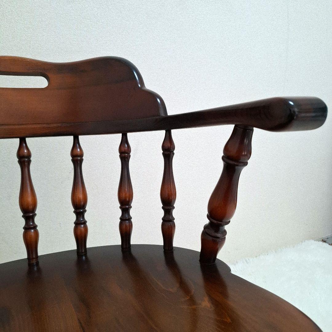 飛騨産業 アームチェア ダイニングチェア キツツキマーク