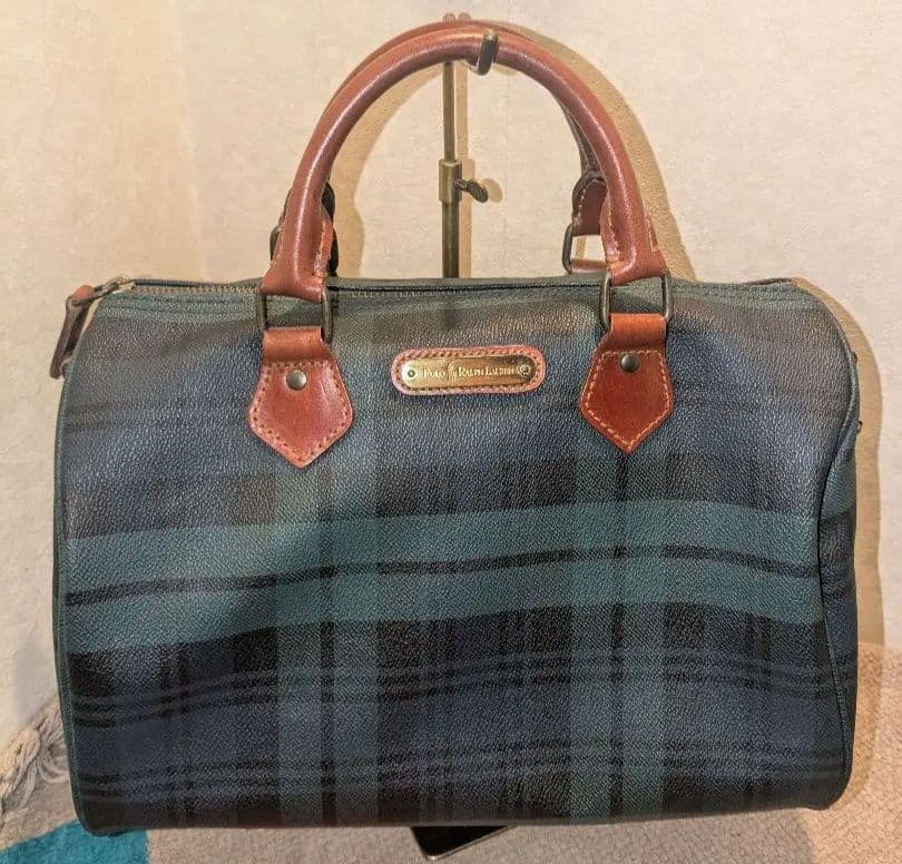 Polo Ralph Lauren チェック柄　ミニボストンバッグ