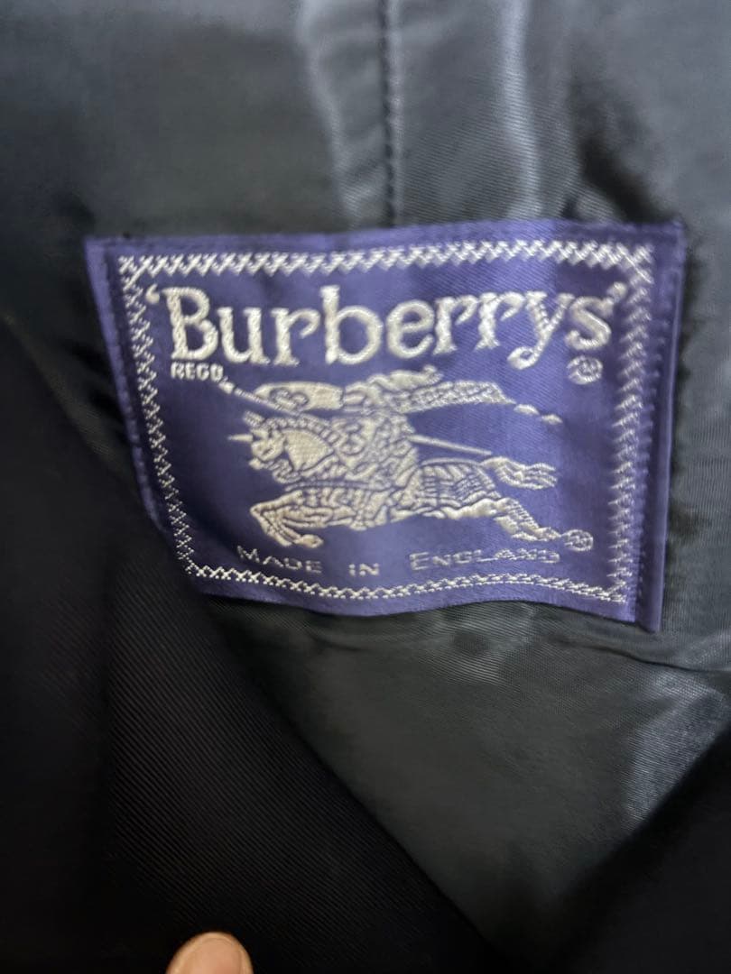 burberrys 80s ステンカラーコート ウールギャバ
