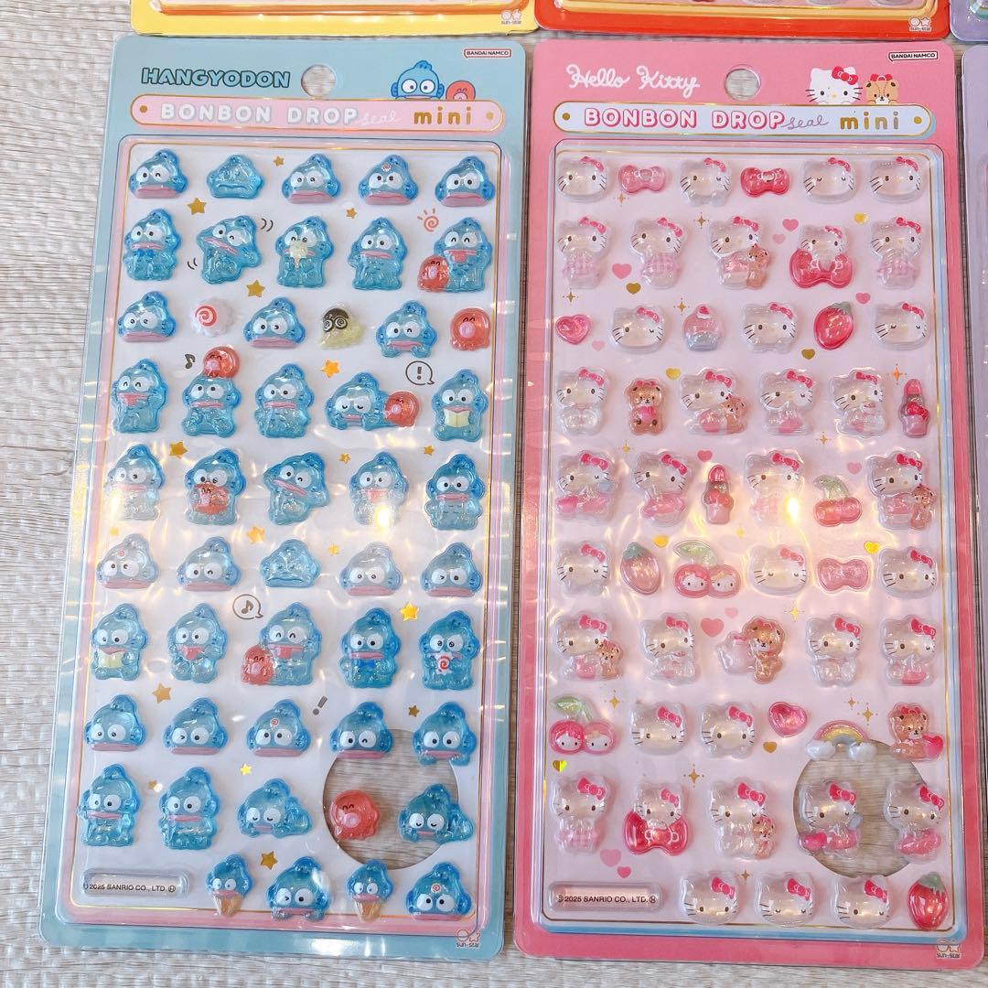 【新品】正規品　ボンボンドロップシール　ミニ　サンリオ　6種　はぴだんぶい　ポム
