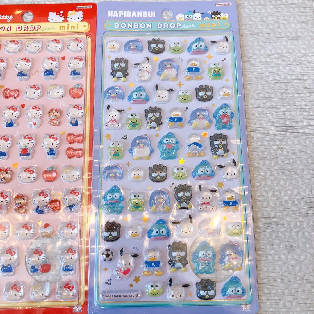 【新品】正規品　ボンボンドロップシール　ミニ　サンリオ　6種　はぴだんぶい　ポム