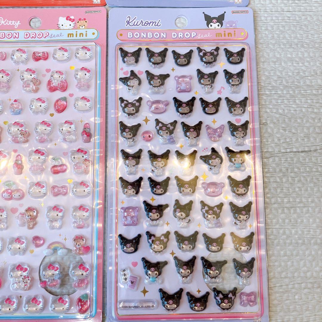 【新品】正規品　ボンボンドロップシール　ミニ　サンリオ　6種　はぴだんぶい　ポム