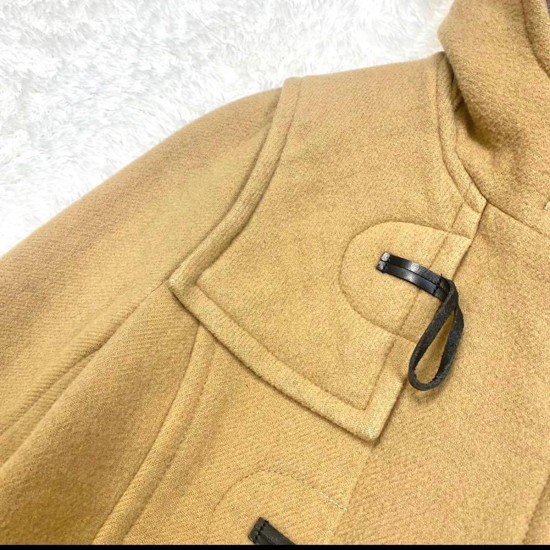 【値引き】バーバリーブルーレーベル ダッフルコート キャメル ノバチェック Ｌ