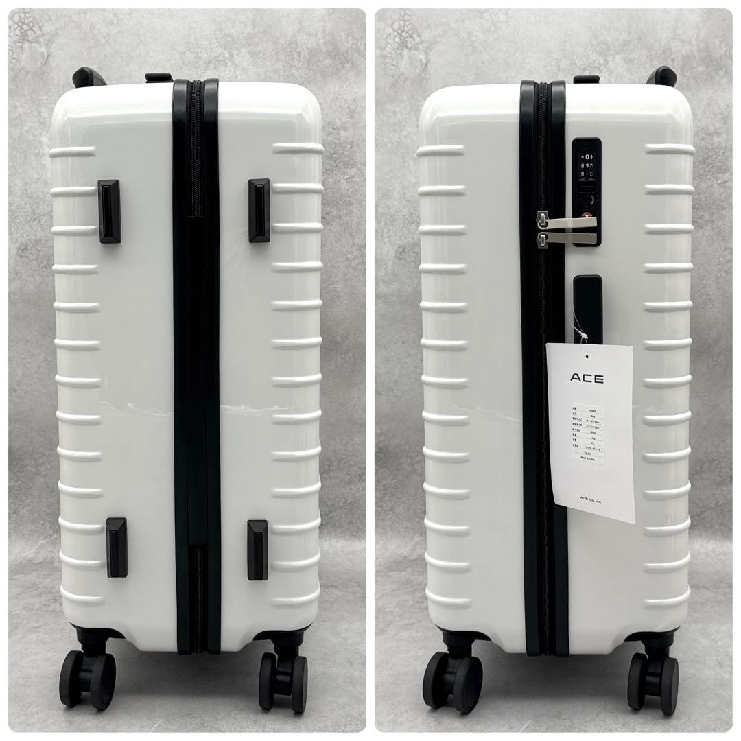 美品 タグ付き ACE キャリーケース スーツケース 51L 白