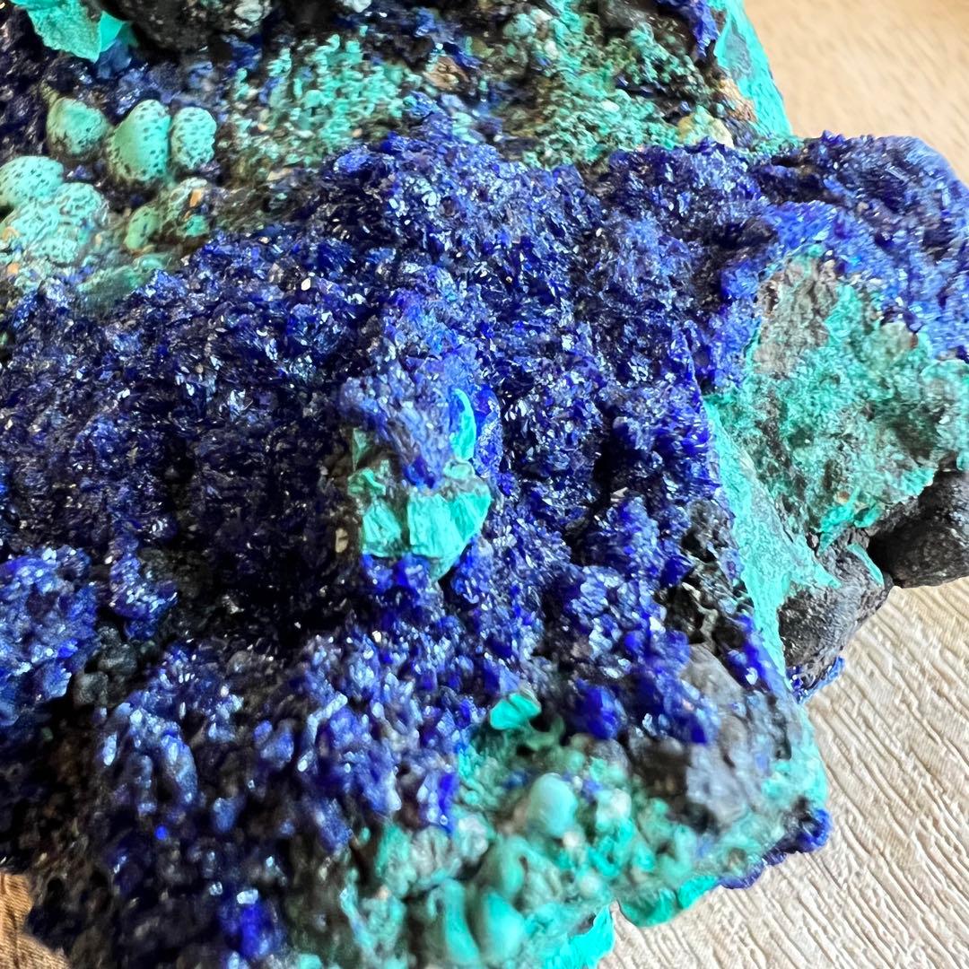 アズライト マラカイト キャビネットサイズ 鉱物 標本 原石