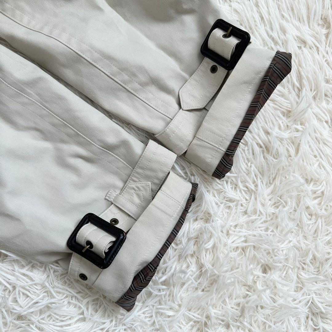 バーバリー 大きいサイズ ステンカラーコート ライナー付 ライトベージュ