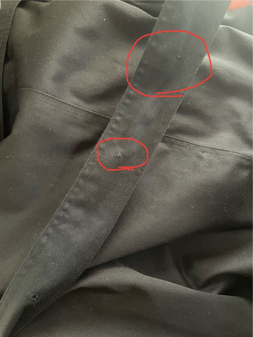 LAUREN RALPH LAUREN ダブルブレストブラックトレンチコート