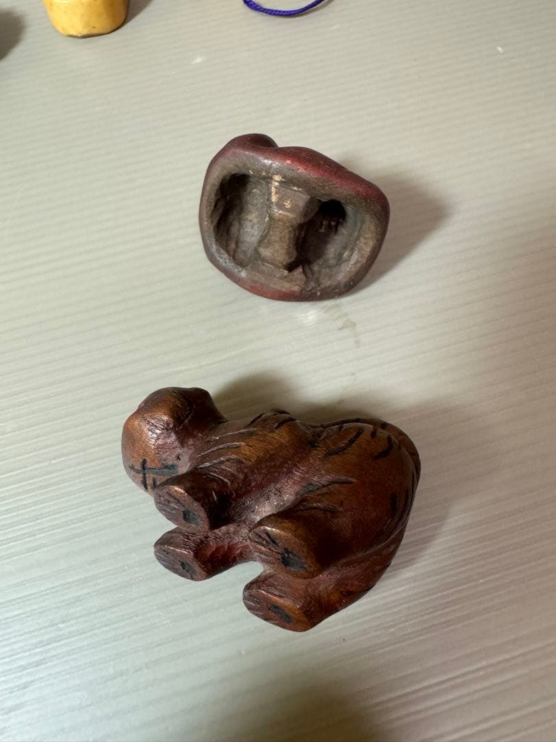 2737 時代提げ物 根付 合計10点　天然素材　時代物