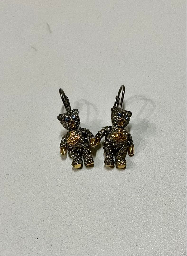 ★ぽ★vivienne westwood テディベアピアス