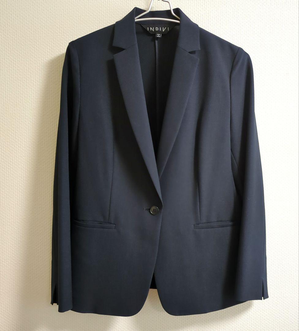 INDIVI　インディヴィ サマーパンツスーツ　洗える 40