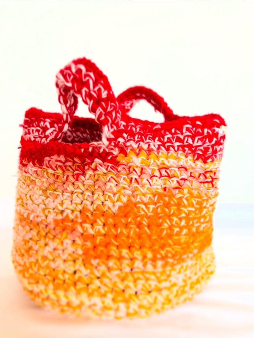 【ハンドメイド】裂き編みバック　DANIELA GREGIS 好きの方に