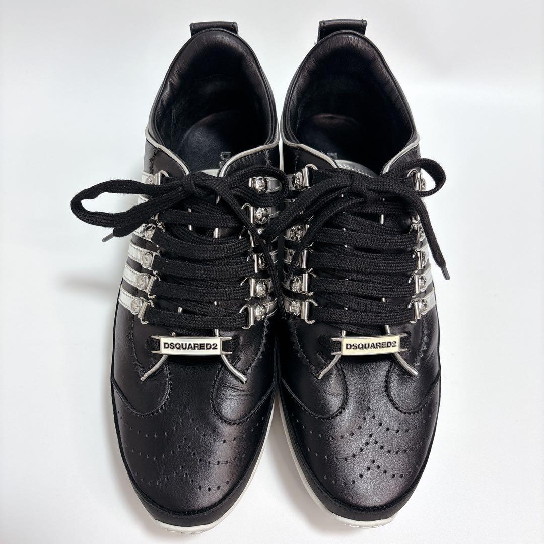 【美品】DSQUARED2（ディースクエアード） レザースニーカー 24.5cm