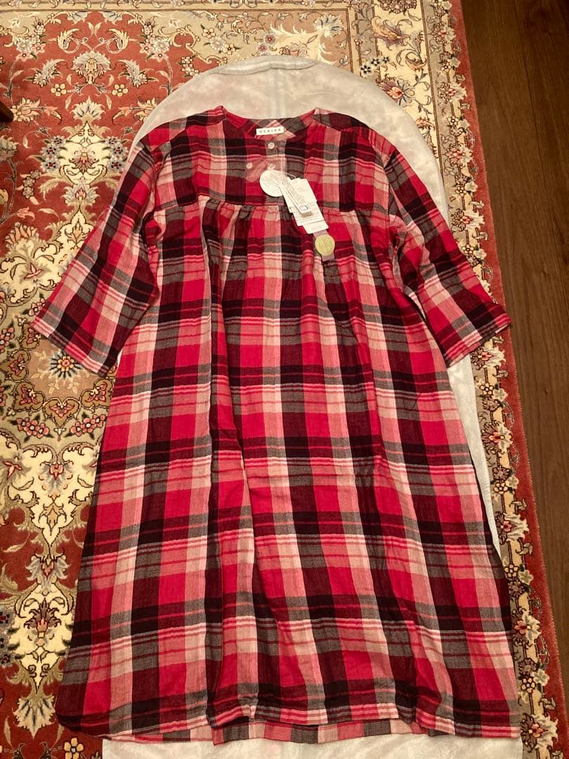 新品　UCHINO チェック柄 パジャマ L