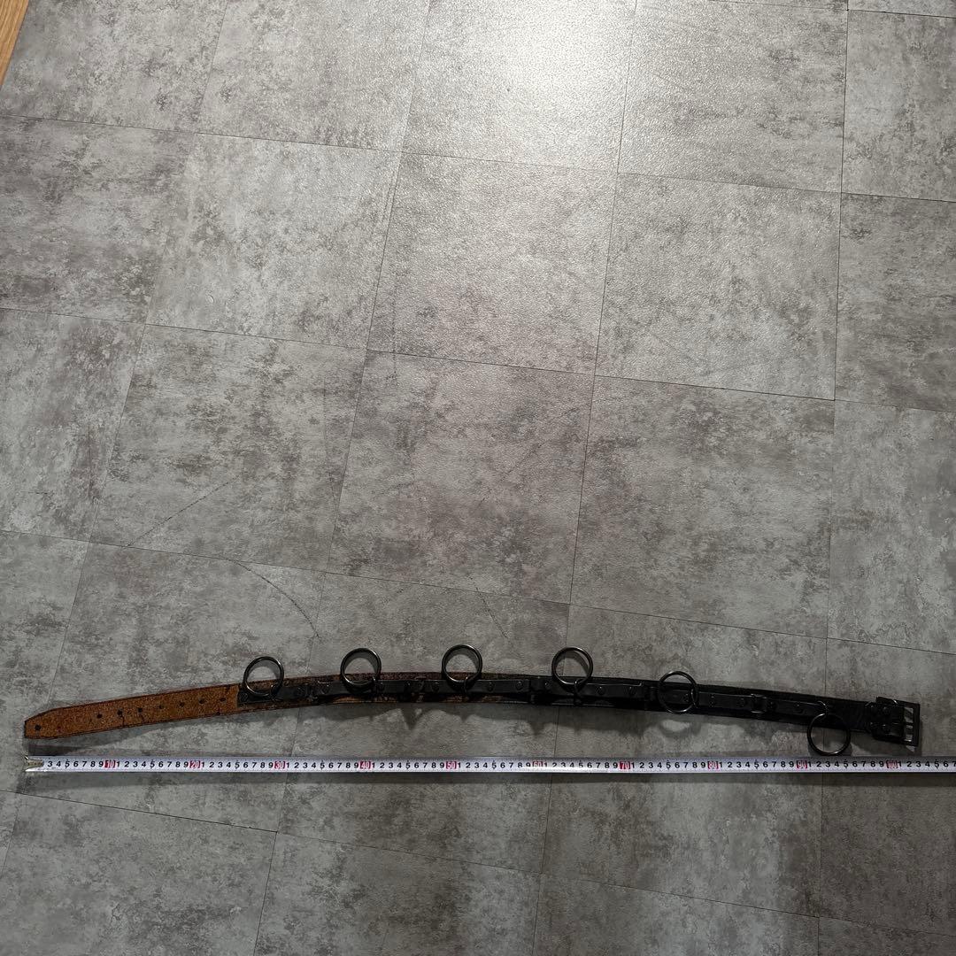 minus Ring belt ベルト　BLK メンズ