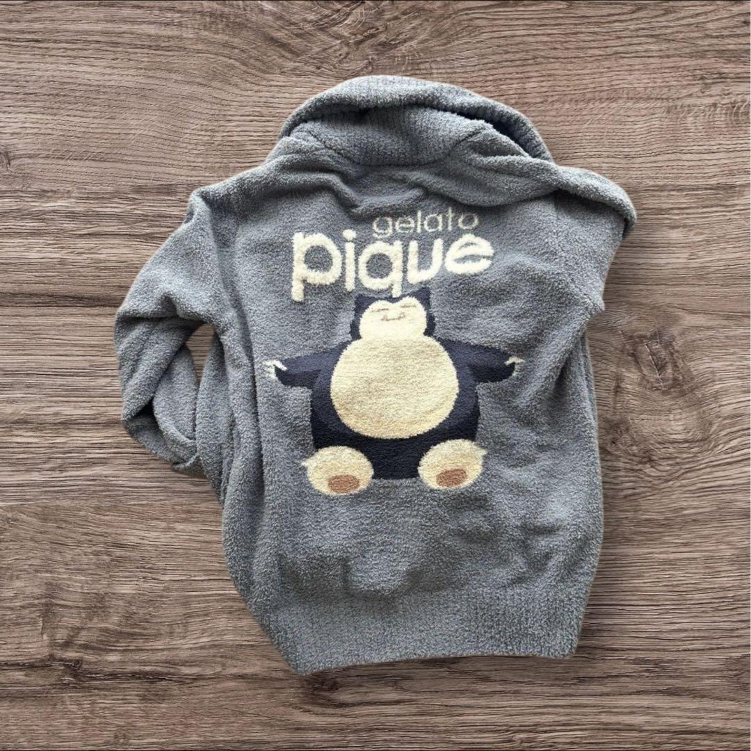 新品)ジェラートピケ /ポケモンカビゴンカーディガン