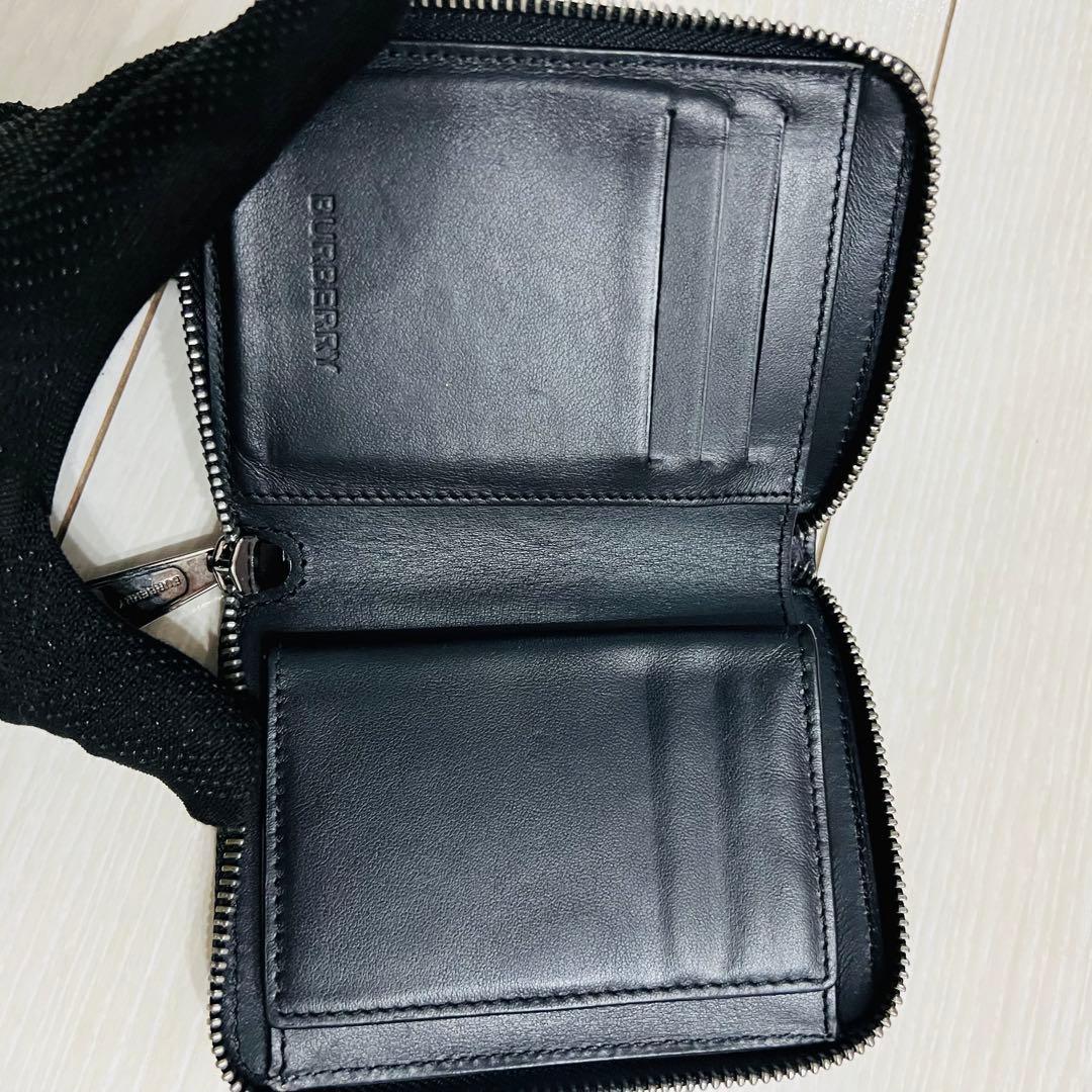 【良品】BURBERRY バーバリー 折り財布 ホログラム 3Dプリント
