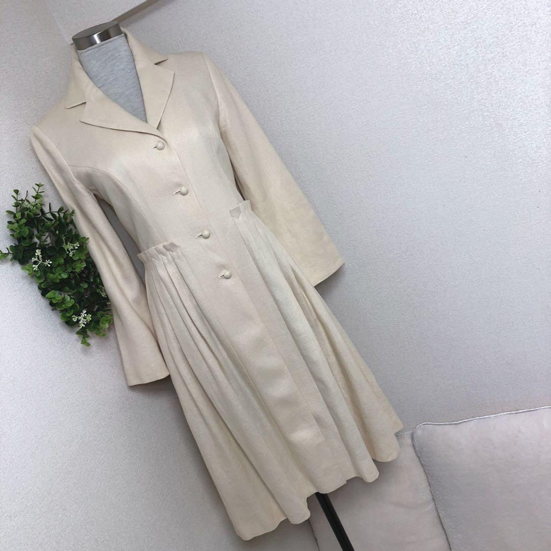 Sybillaシビラの麻とコットンの薄手のライトコートM