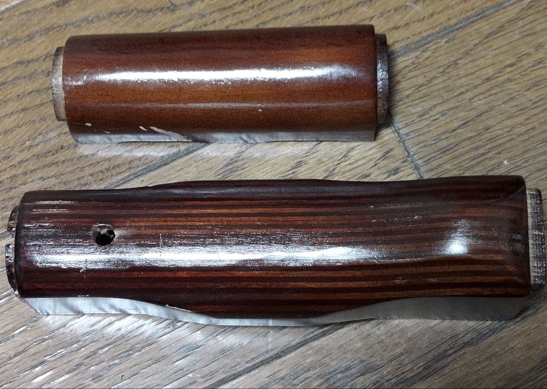 マルイAKMガスブロ SVOBODAウッドハンドガード&ストック スリング付き。