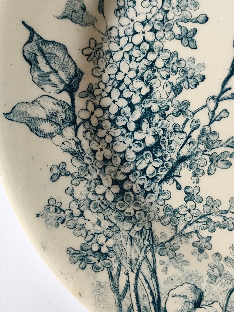 希少　美品　ジアン　LILAS 　平皿B　フランスアンティーク