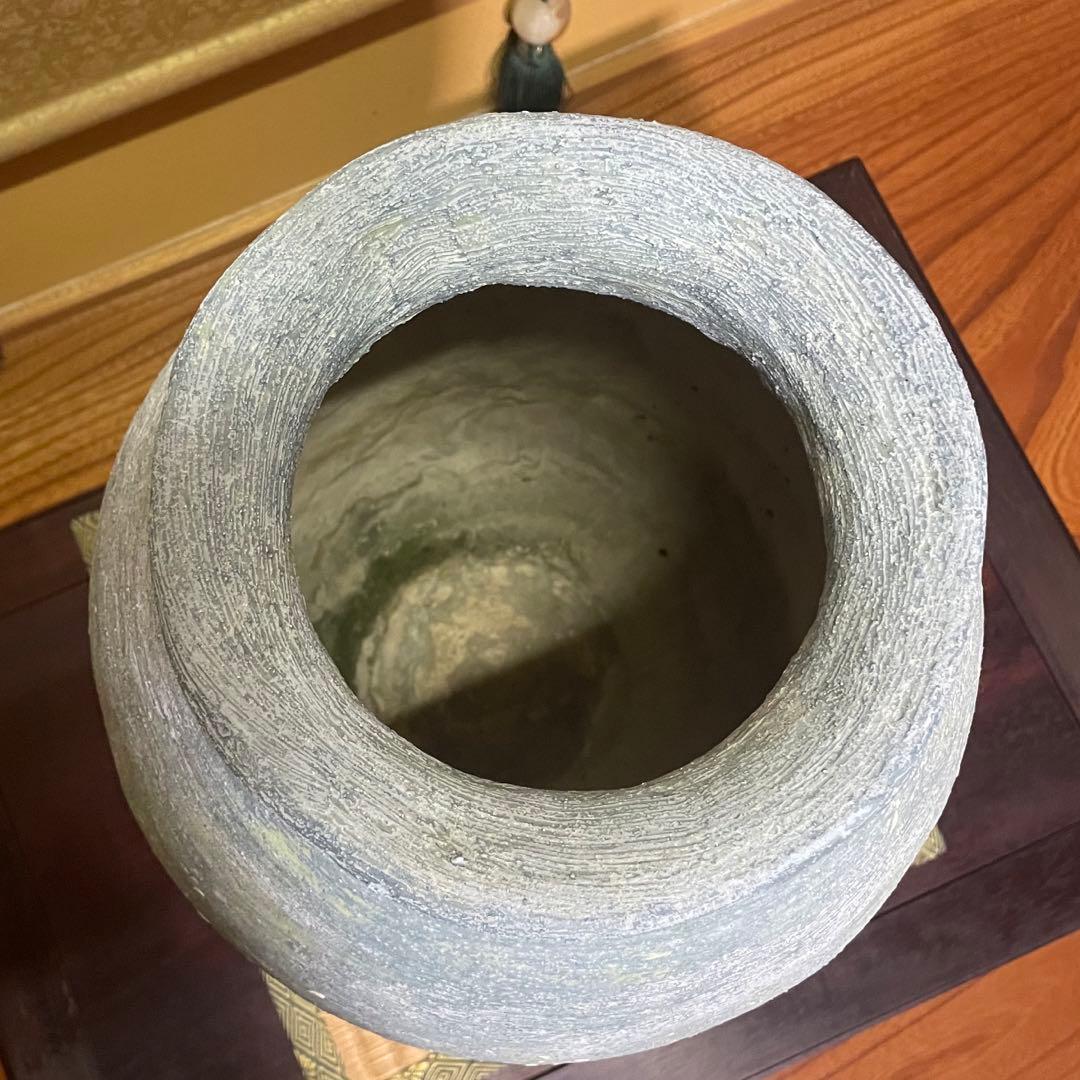 壺 傘立て 花器 約43㎝ ビンテージ アンティーク風 オブジェ