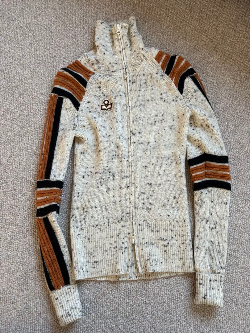 ISABEL MARANT イザベルマラン　ジップアップニット ホワイト系 長袖