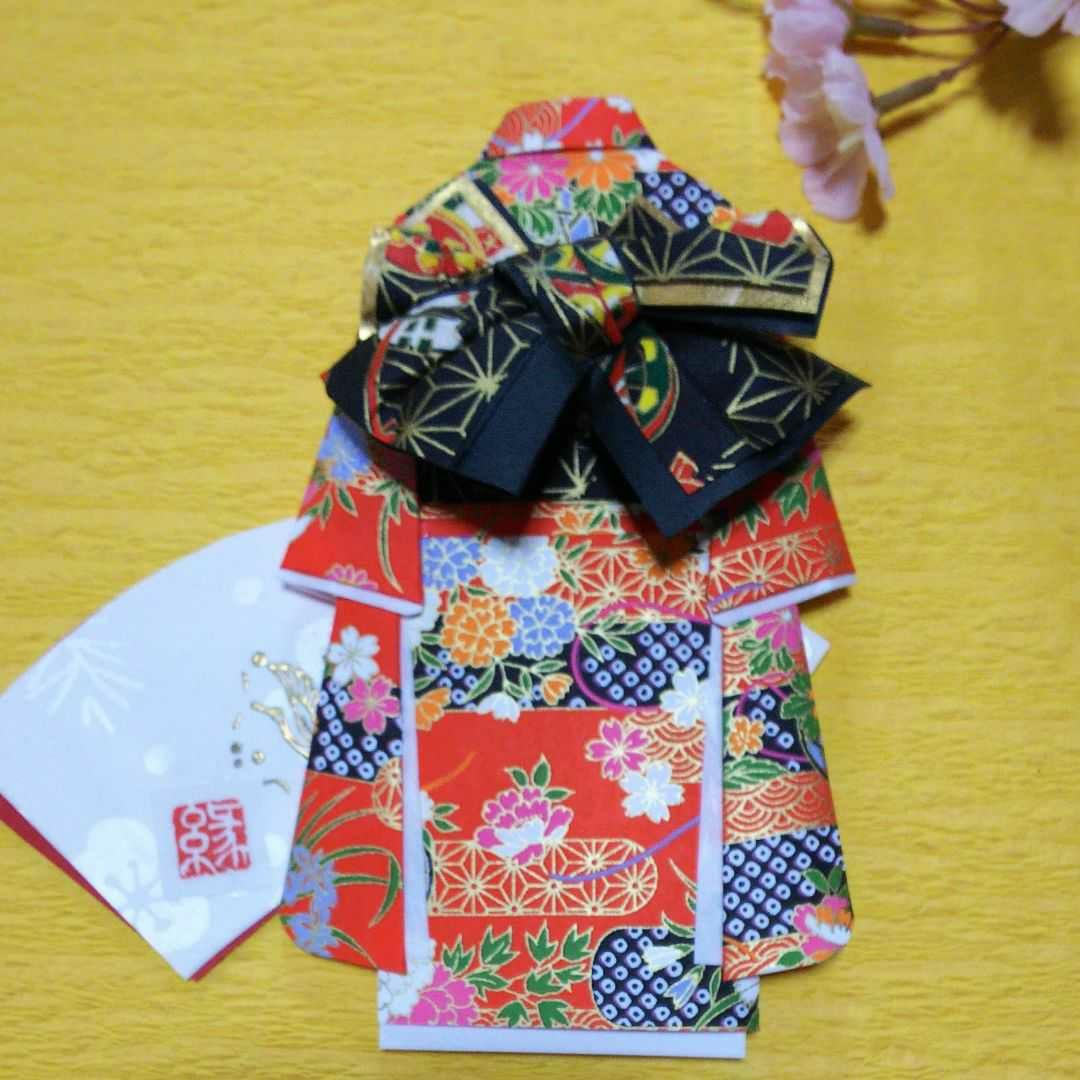 【ご注文確認用 ポチ袋②】着物のポチの◇振袖◇友禅和紙