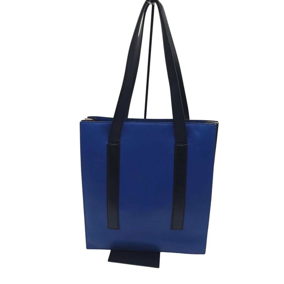 ボールスミス　レザー　トート バッグ　A4 　PAUL　SMITH　青