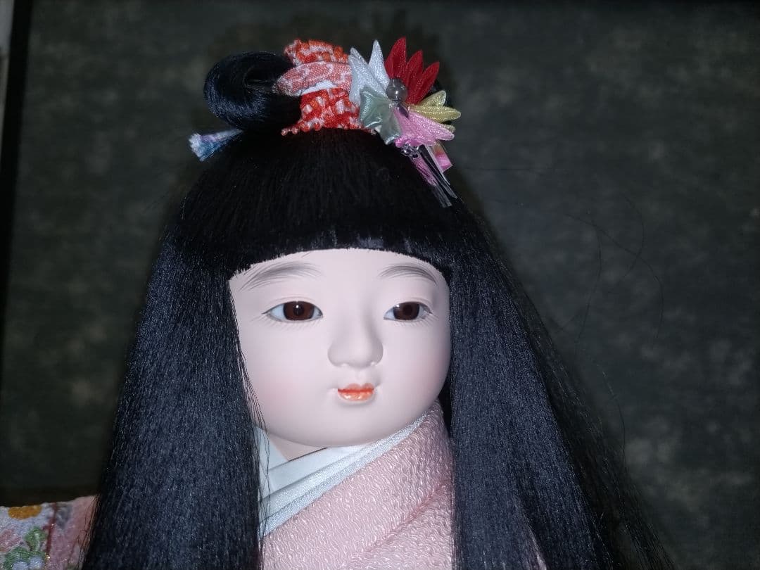 津田蓮生作 市松人形 花の宴