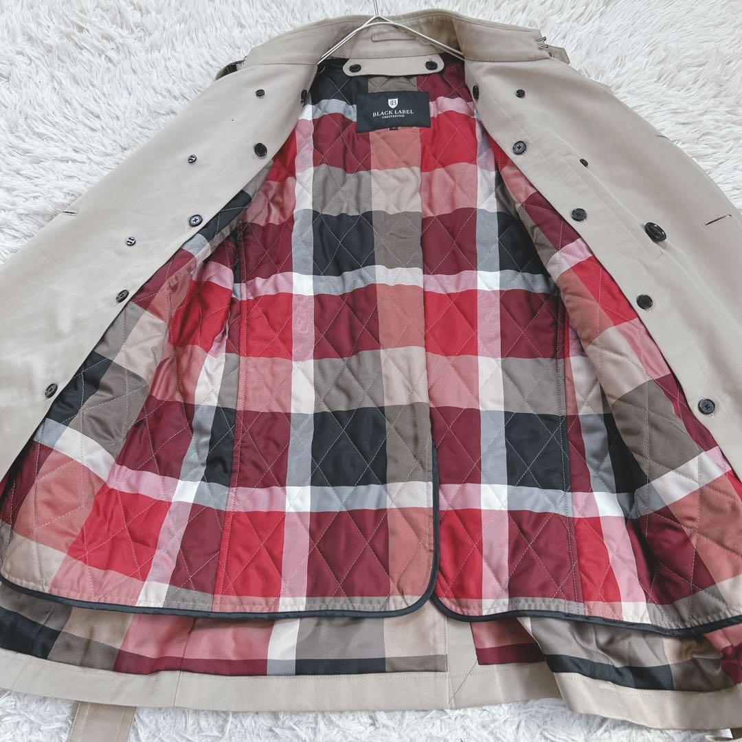 未使用級✨ブラックレーベルクレストブリッジ トレンチコート ライナー M