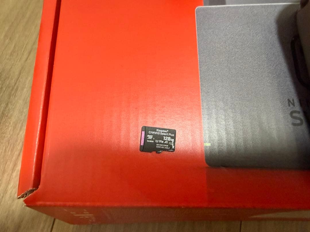 NintendoSwitch 本体 グレー ゲームパッド　microSD128g