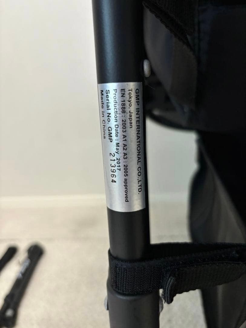 ゆ*み様 エアバギー　ココダブル　ブラック　イーバギーハンドル付き