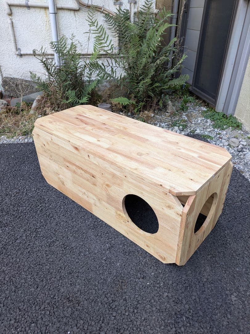 ペット ベンチ 無垢材 ナチュラルシグネチャー 猫 トンネル