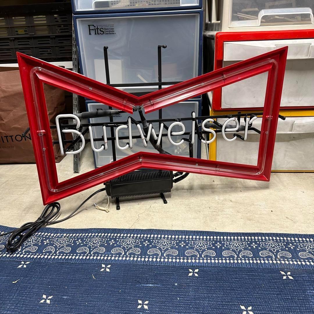 新品　希少　当時物　バドワイザー ヴィンテージ　 看板　 ネオン管