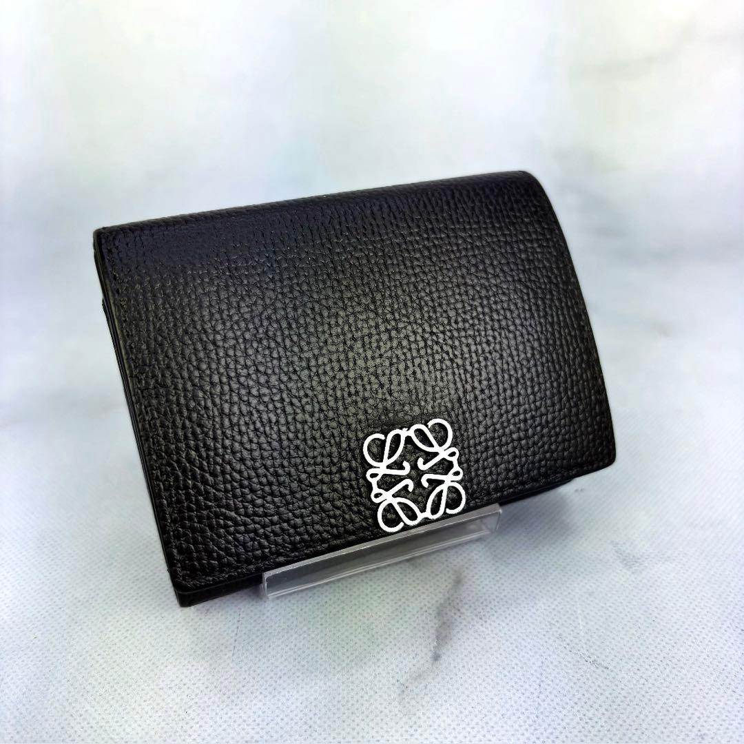 【正規品✨】LOEWE アナグラム トライフォールド ウォレット三つ折り財布
