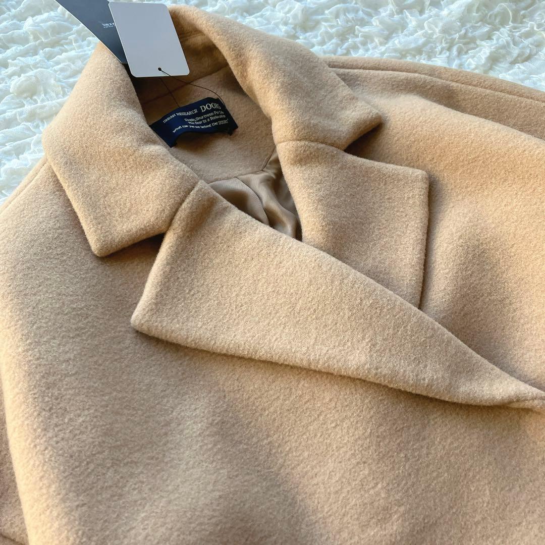 新品　未使用　タグ付　アーバンリサーチドアーズ　ロングコート　ウール　ベージュ系