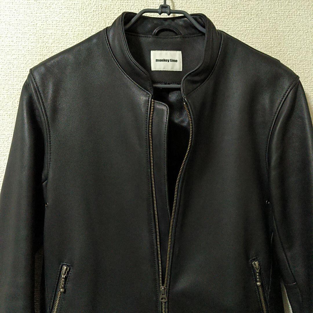 美品✨monkeytime★ラムレザー/羊革ライダース