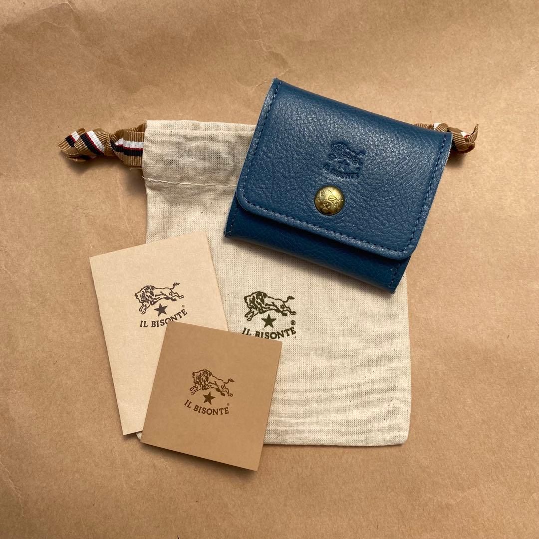 イルビゾンテ　ケース　小銭入れ　小物入れ　ブルー