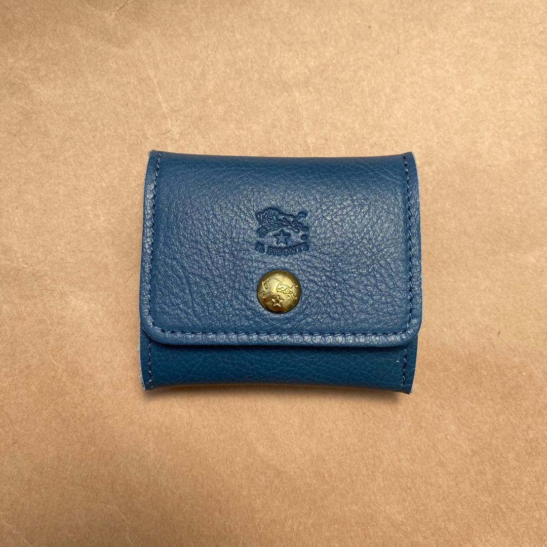 イルビゾンテ　ケース　小銭入れ　小物入れ　ブルー